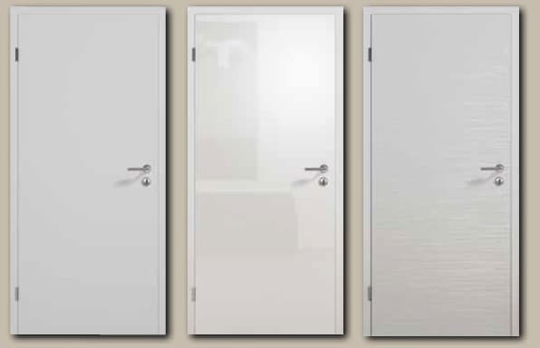 Варианты оформления дверей Хёрман серии Conceptline в светло-сером оттенке 7035 RAL
