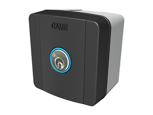 Купить ключ-выключатель накладной CAME SELC1FDG с синей подсветкой с доставкой и установкой в Крымске